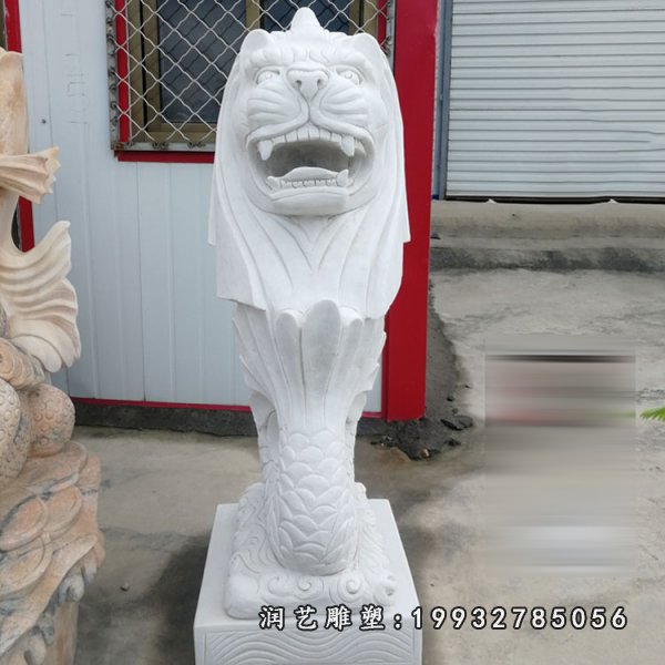 鱼尾狮石雕 (112)