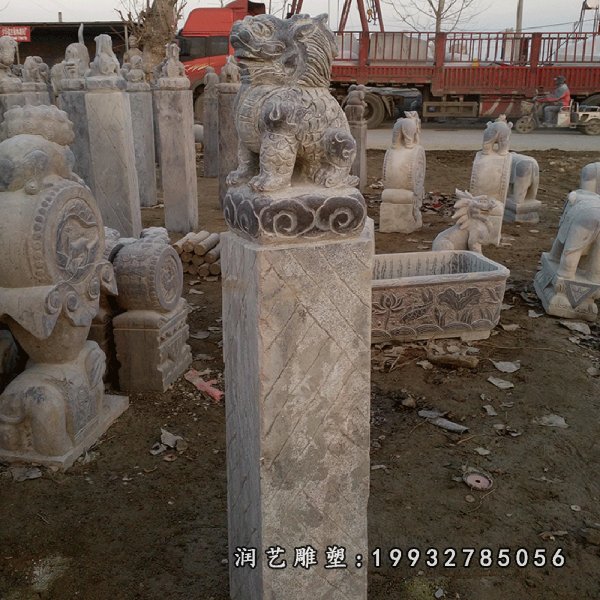 拴马桩石雕 (1)