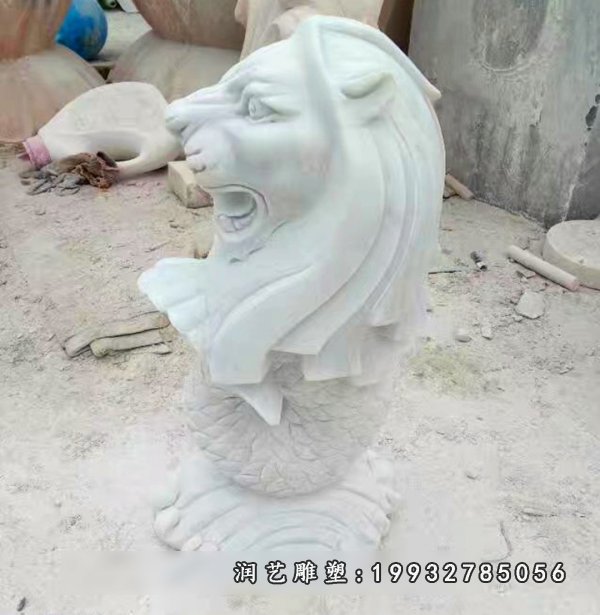 鱼尾狮石雕 (289)