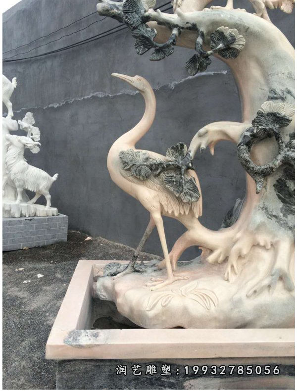 仙鹤石雕 (1)