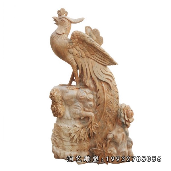 凤凰动物石雕 (4)
