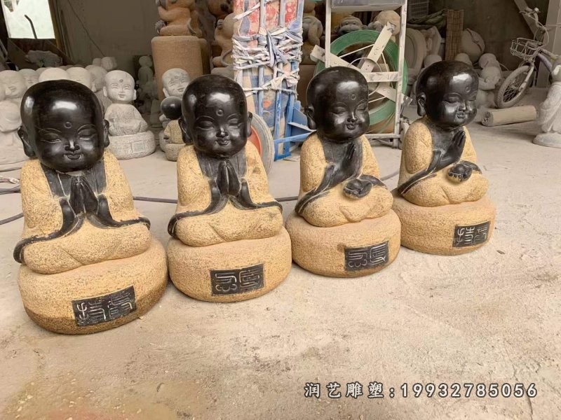 园林石雕小和尚 (19)