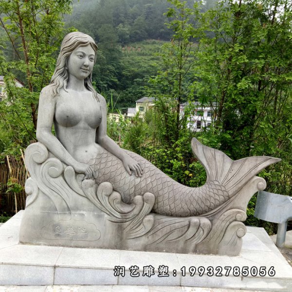 美人鱼石雕 (74)