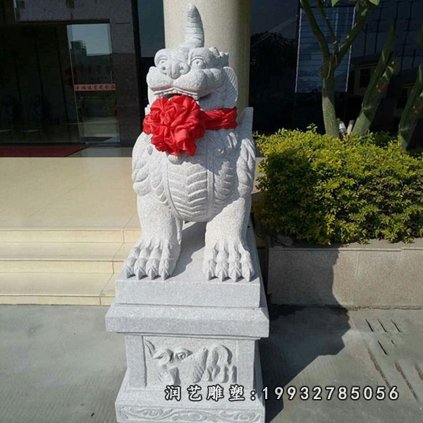 大理石单位独角兽雕塑