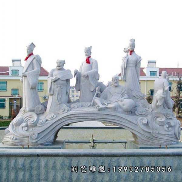 八仙过海石雕 (4)