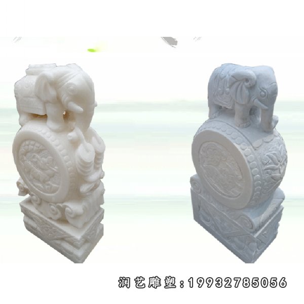 抱鼓石石雕 (2)