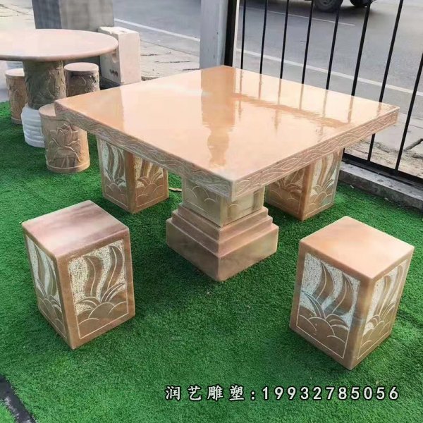桌凳石雕 (373)