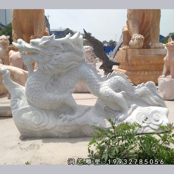 大理石龙动物雕塑