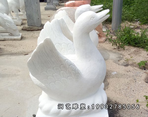 天鹅动物石雕 (7)