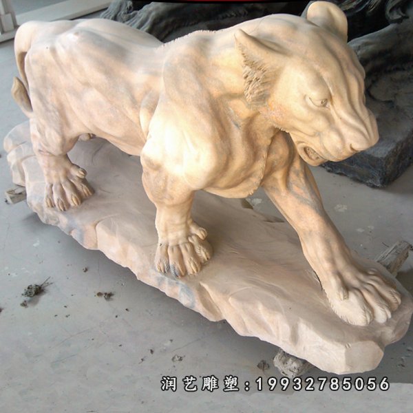 老虎动物石雕 (15)