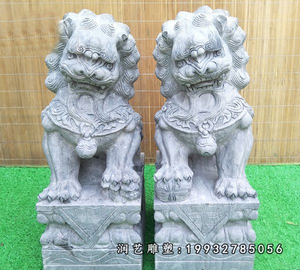 狮子动物石雕 (190)