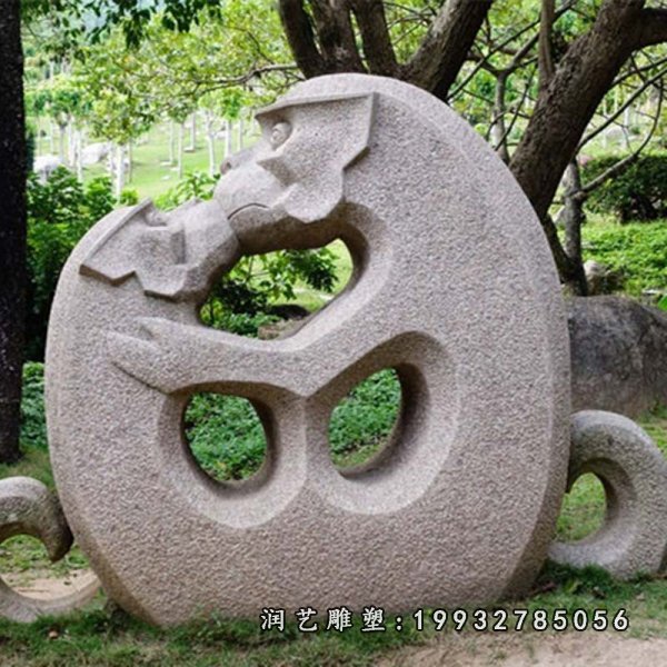 猴子动物石雕 (23)