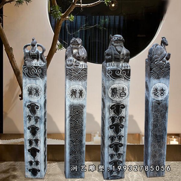 拴马桩景观石雕 (32)