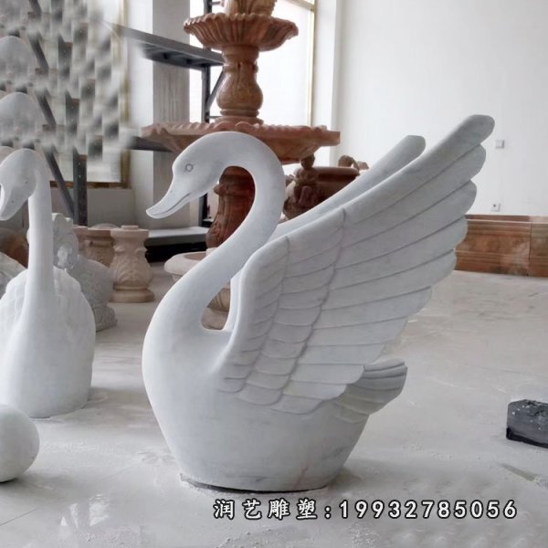 天鹅动物石雕 (18)