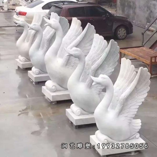 天鹅动物石雕 (30)