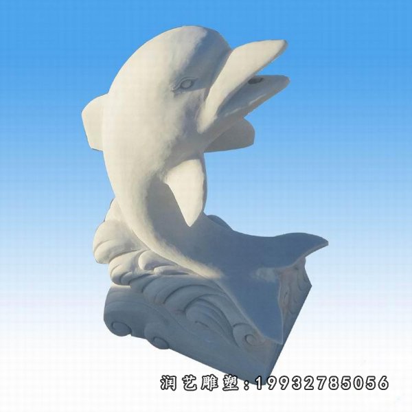 海豚动物石雕 (15)