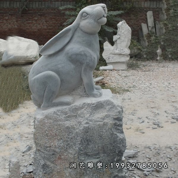 兔子动物石雕 (33)