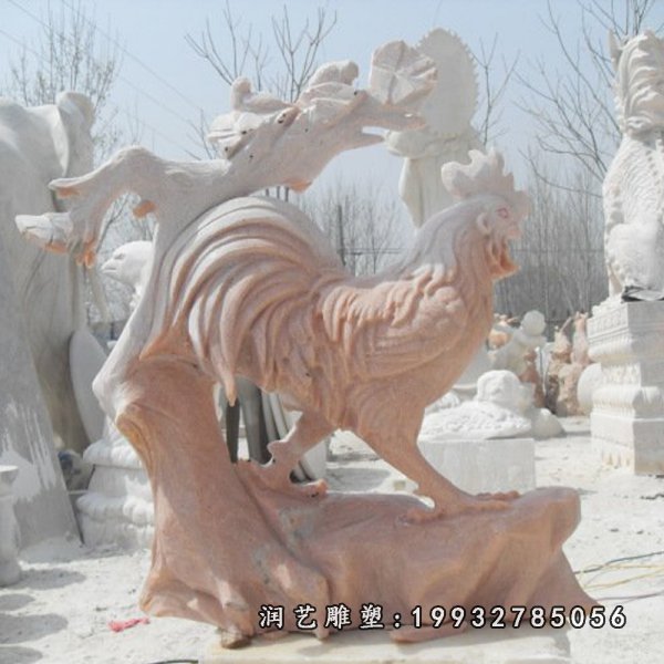 鸡动物石雕 (20)