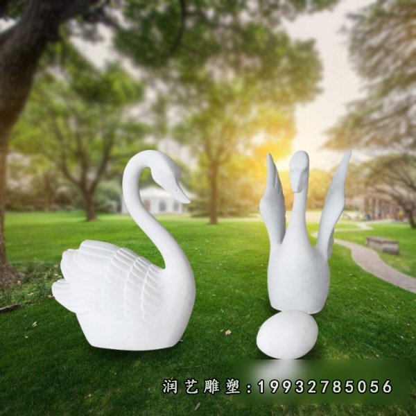 天鹅动物石雕 (36)