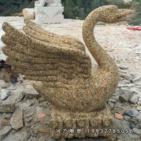 天鹅动物石雕 (68)