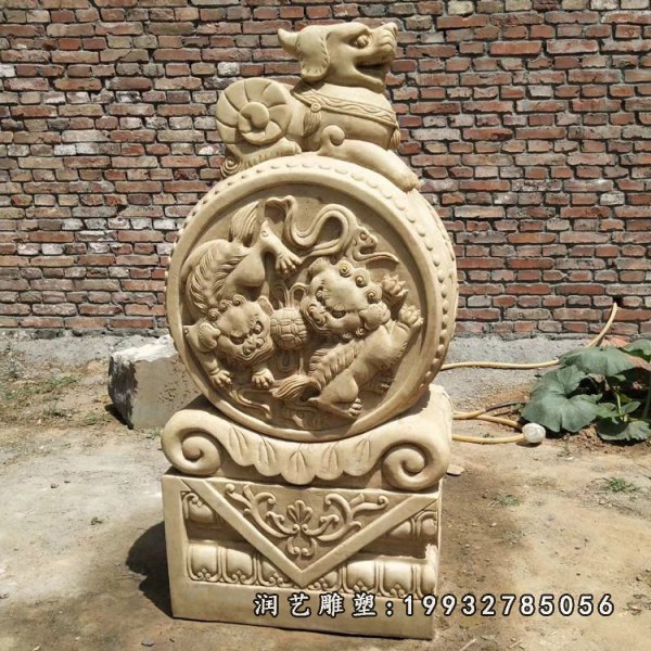 门墩石雕 (406)