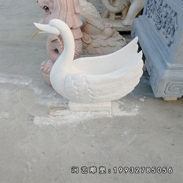 天鹅动物石雕 (39)