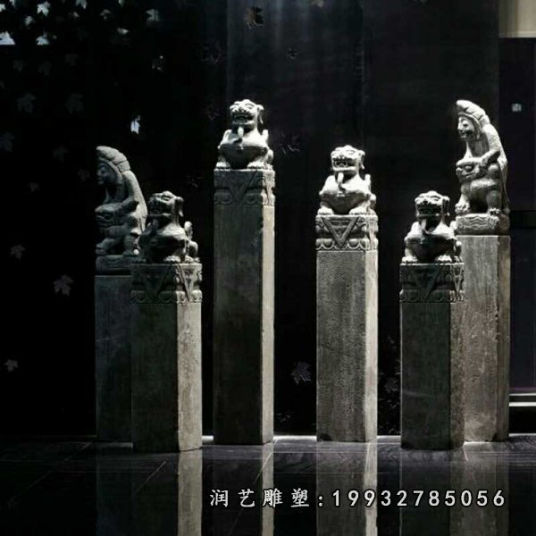 拴马桩景观石雕 (52)
