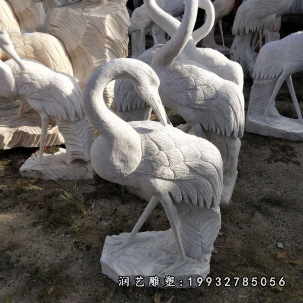 仙鹤石雕 (11)