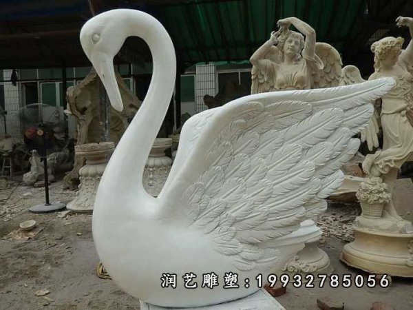 天鹅动物石雕 (49)