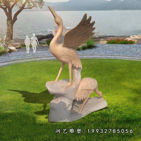 仙鹤石雕 (81)