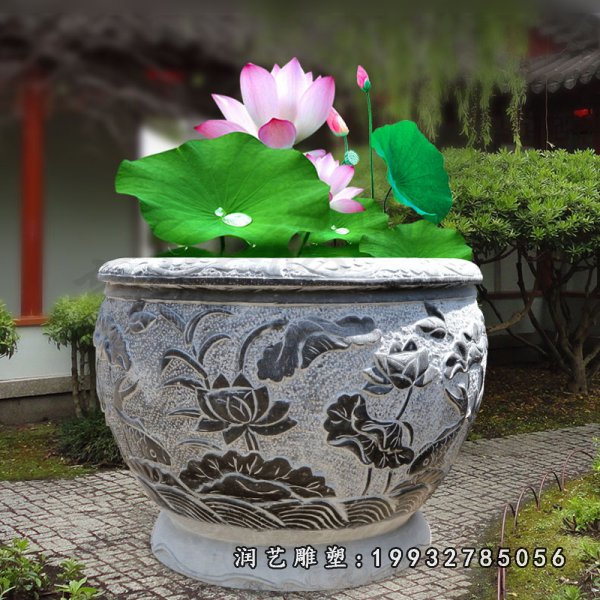 鱼缸石雕 (128)