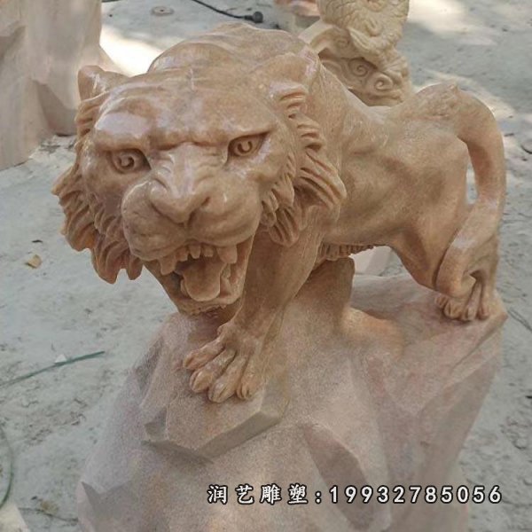 老虎动物石雕 (59)