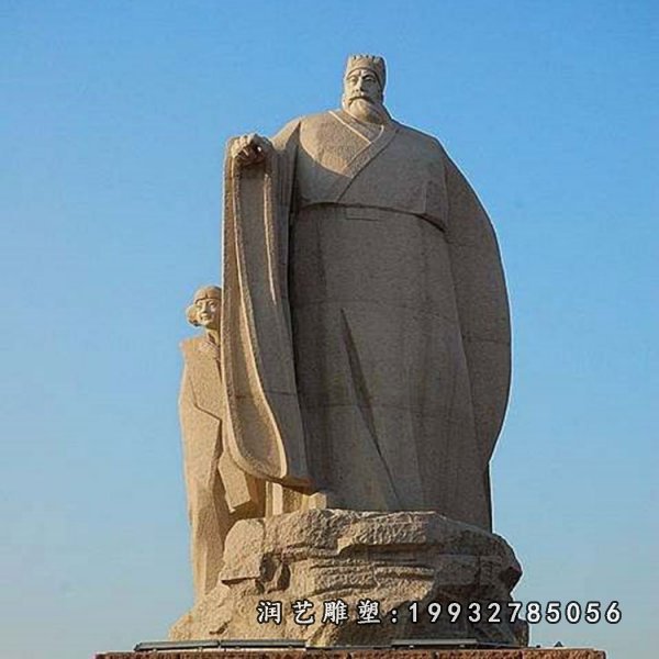 杰出的政治家周公石雕