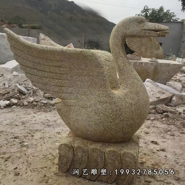 天鹅动物石雕 (44)