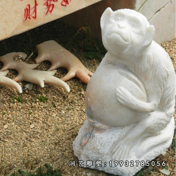 猴子动物石雕 (58)