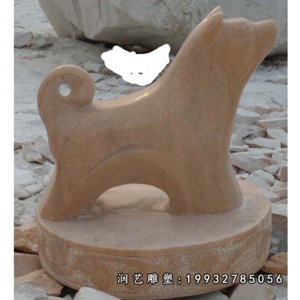 狗动物石雕 (13)