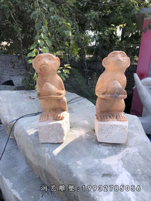 猴子动物石雕(66)