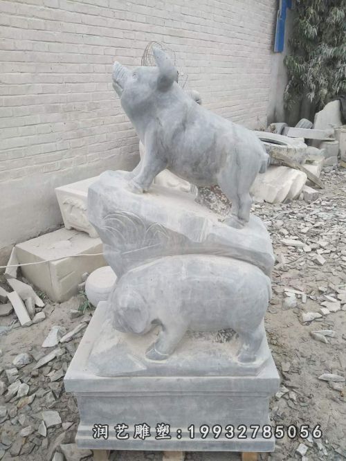 猪石雕(2)