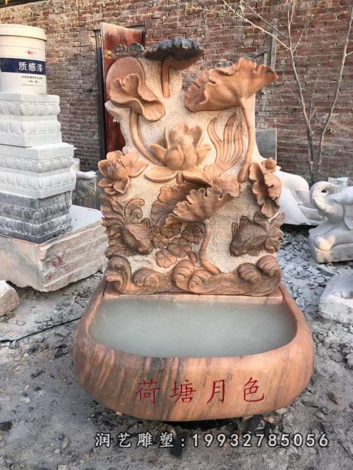 流水盆石雕（138）