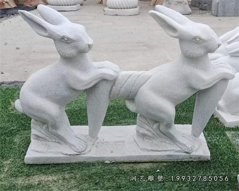 园林石雕兔子 (3)