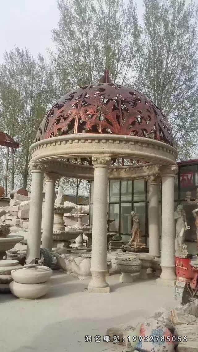 景区凉亭石雕 (5)