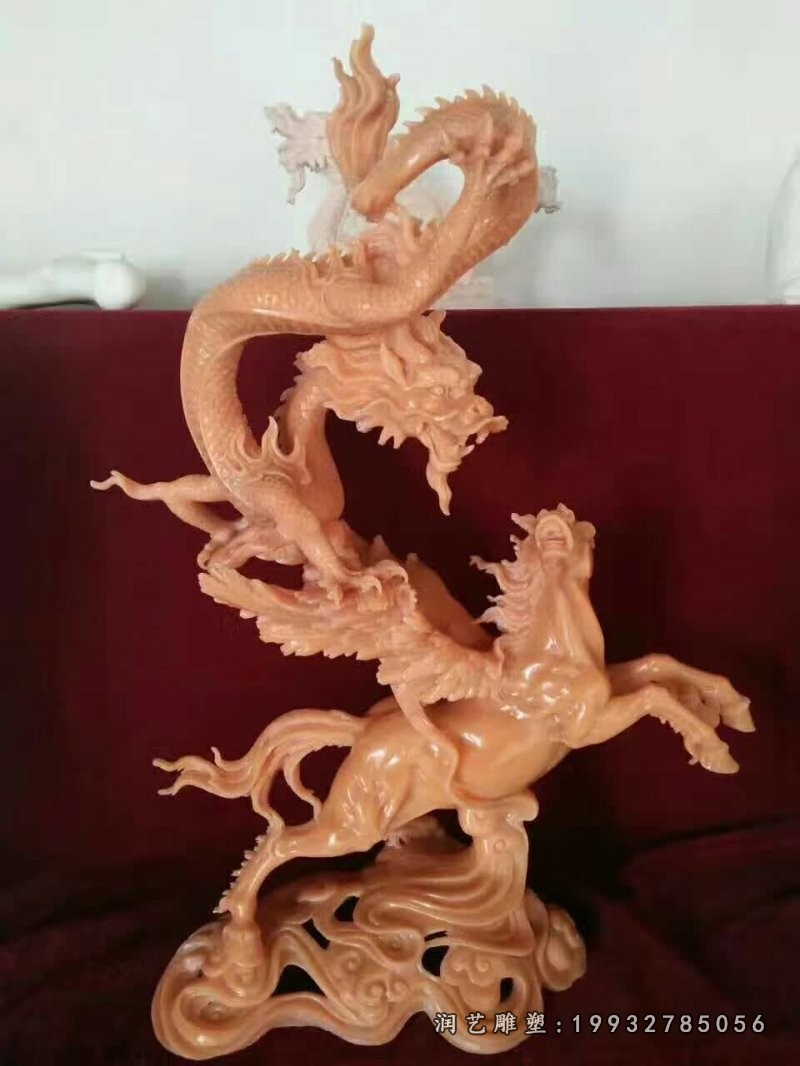 晚霞红石雕龙 (10)