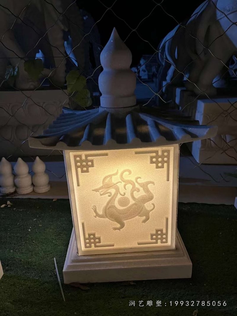小区石灯雕塑 (3)