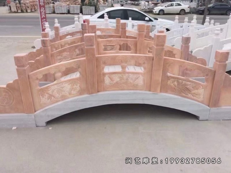 晚霞红石桥雕塑 (22)
