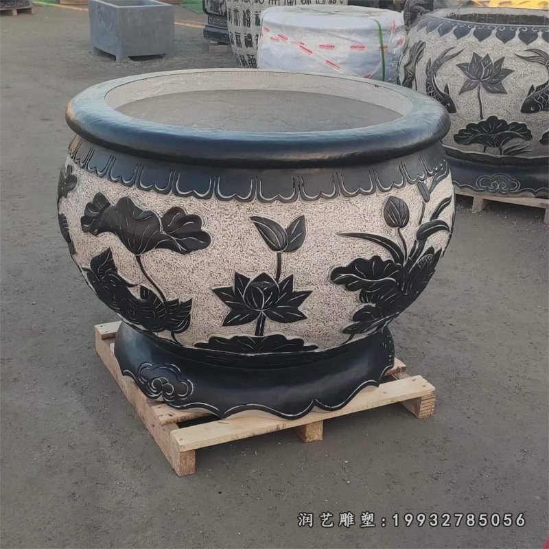 公园鱼缸石雕 (3)