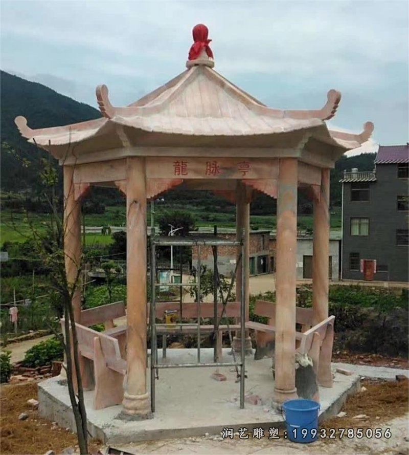 广场凉亭石雕 (4)