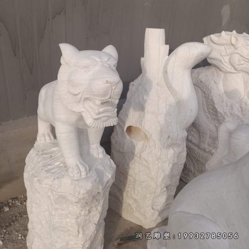 小区石雕十二生肖动物雕塑 (12)