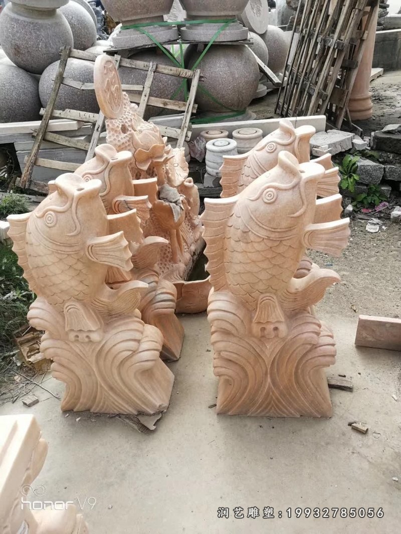 鱼石雕 (3)