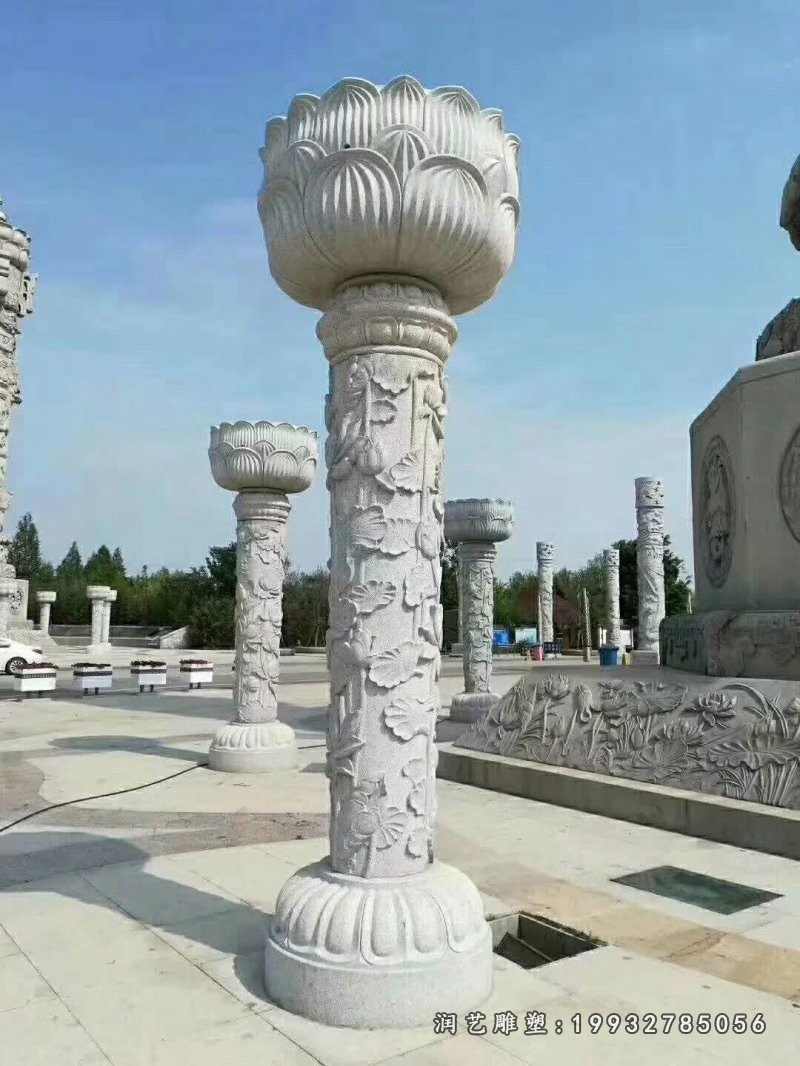 商业街龙柱石雕