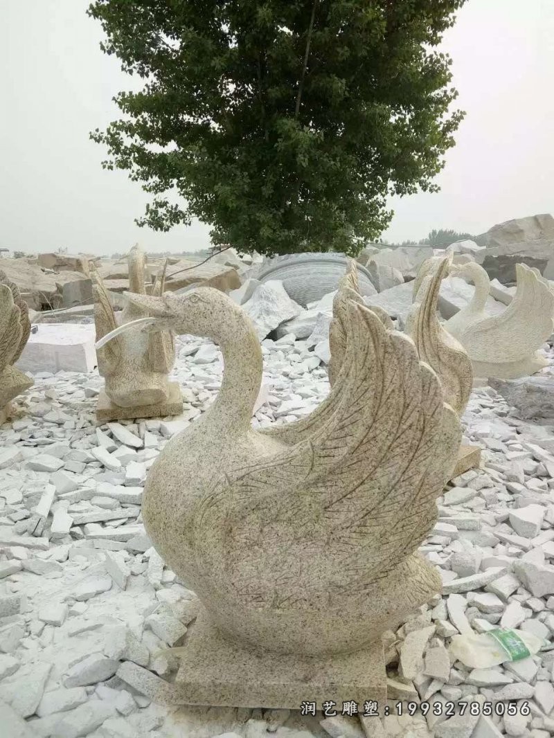 天鹅石雕 (6)